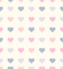 Romantic heart vector Seamless pattern