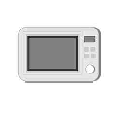microwave oven. Vector flat illustration