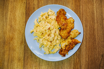 scramble egg for breakfast