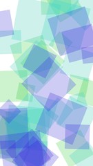 Multicolored translucent hexagons on white background. Vertical image orientation. 3D illustration