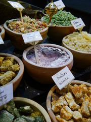 colorful display with incenses and frankincense, market in the old town of Jerusalem, Israel, Near...