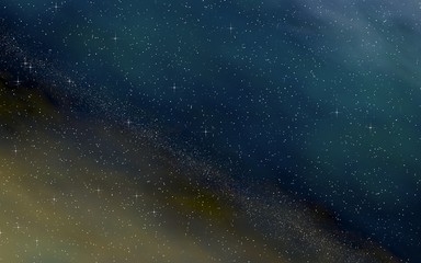 Colorful and beautiful space background. Outer space. Starry outer space texture. 3D illustration