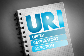 URI - Upper Respiratory Infection acronym, medical concept background