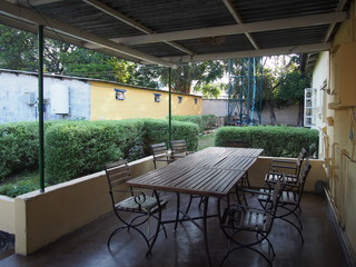 The guesthouse in the early morning, Lusaka, Zambia