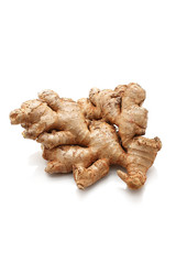 Ginger.ginger root isolated on white