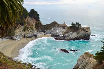 Julia Pfeiffer Burns State Park California on the Pacific Coast Big Sur 