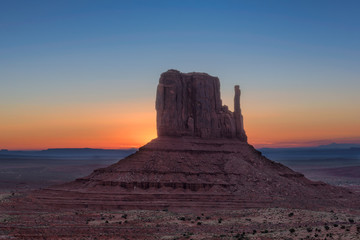 Fototapeta na wymiar Beautiful Sunrise view at Monument Valley, Arizona, USA