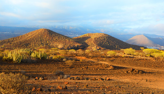 A beautiful hill, Montana Amarilla, Tenerife, Canary Island, Spain