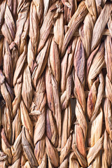 wicker or rattan basket texture. Background of basket surface. Pattern background. Wooden Vine Wicker straw Basket. handcraft weave texture natural wicker, texture basket