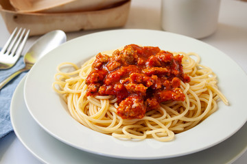 Bolognese pasta spaghetti
