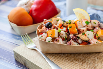 Fresh seafood salad