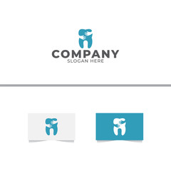 Dental Hug Logo Design Vector Template