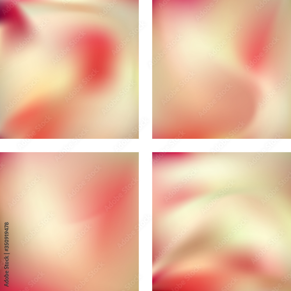 Poster set with abstract blurred backgrounds. vector illustration. modern geometrical backdrop. abstract te