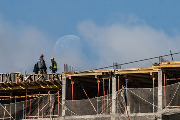 new construction site skyline