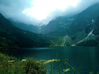Lake in the mountains. Morskie Oko, Poland