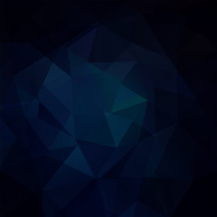 Abstract polygonal vector background. Dark blue geometric vector illustration. Creative design template.