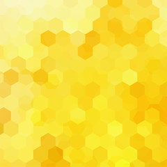 Background of geometric shapes. Yellow mosaic pattern. Vector EPS 10. Vector illustration