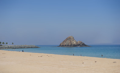 The coast of Fujeirah,UAE in the March of 2019.