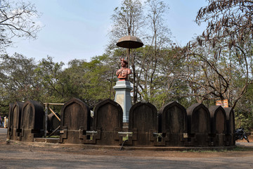 Fototapeta na wymiar Statue of great maratha warrior Shahaji maharaj
