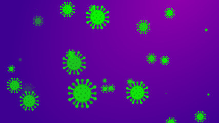 Coronavirus pattern banner background. Abstract healthcare Illustrations concept COVID-19.