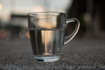 background photo A glass of water with light and shadow abstract beautiful vivid fresh thirsty clean healty refresh