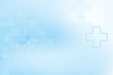 Geometric symbol background In blue tones (medical)