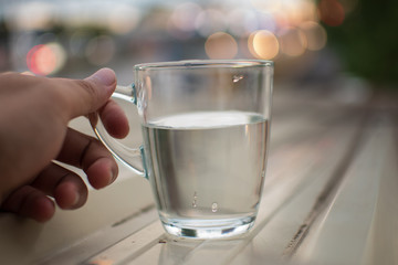 background photo A glass of water with light and shadow abstract beautiful vivid fresh thirsty clean healty refresh