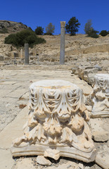 Antique ruins in Amathus city in Cyprus