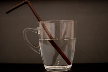 background photo A glass of water with light and shadow abstract beautiful vivid fresh thirsty clean healty refresh