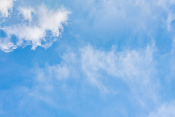 colorful of sky with a little cloud in the nice weather day