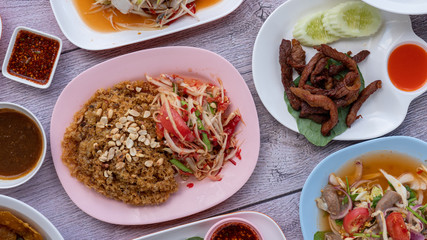 Thai Food Mixed Dishes 