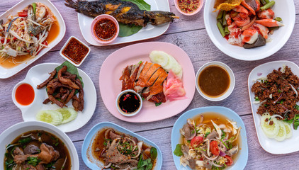 Thai Food Mixed Dishes 