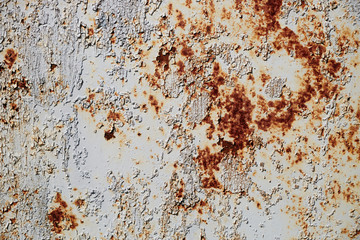 abstract corroded old paint on metal walls The wall is cracked with old paint, Rusty on old metal background ,Metal rust Texture, old metal iron rust texture