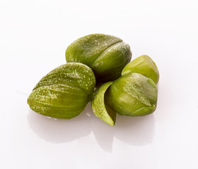 capers isolated on a white background