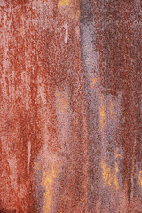 abstract corroded old paint on metal walls The wall is cracked with old paint, Rusty on old metal...