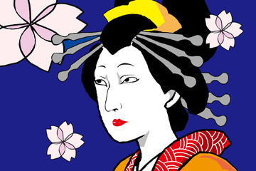 桜と遊女
