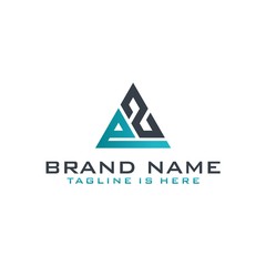 Letter AZ logo icon design template elements