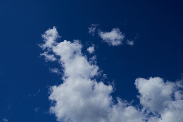Blue sky background with clouds