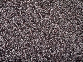 the background textures of black rice 