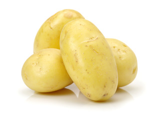 New potato isolated on white background