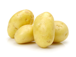 New potato isolated on white background