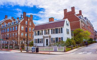 John F Kennedy Street in Harvard University Area of Cambridge reflex