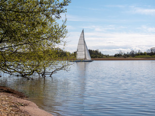 Sailing on the lake