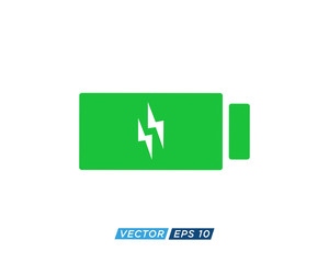Obraz premium Battery Sign Icon Design Vector