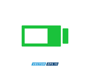 Battery Sign Icon Design Vector