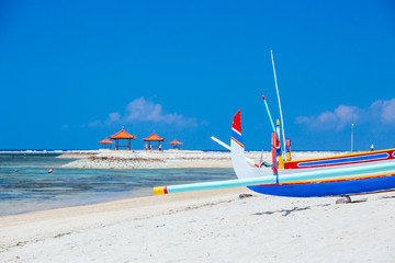 Sanur Beach Scene in Indonesia