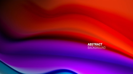 Liquid colors fluid gradients on black background