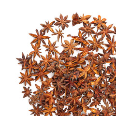 Star anise isolated on white background