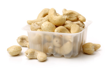 Cashew on a white background 