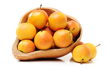 nanguo pear on white background